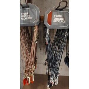 Disney Parks Kyber‎ Crystal Necklace Black Star Wars Galaxy’s Edge NEW